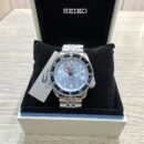 Seiko 5 Sports Automatic GMT SKX Sports Style Asia Exclusive Limited Edition Ice Blue Dial Silver Steel Strap Watch For Men - SSK029K1